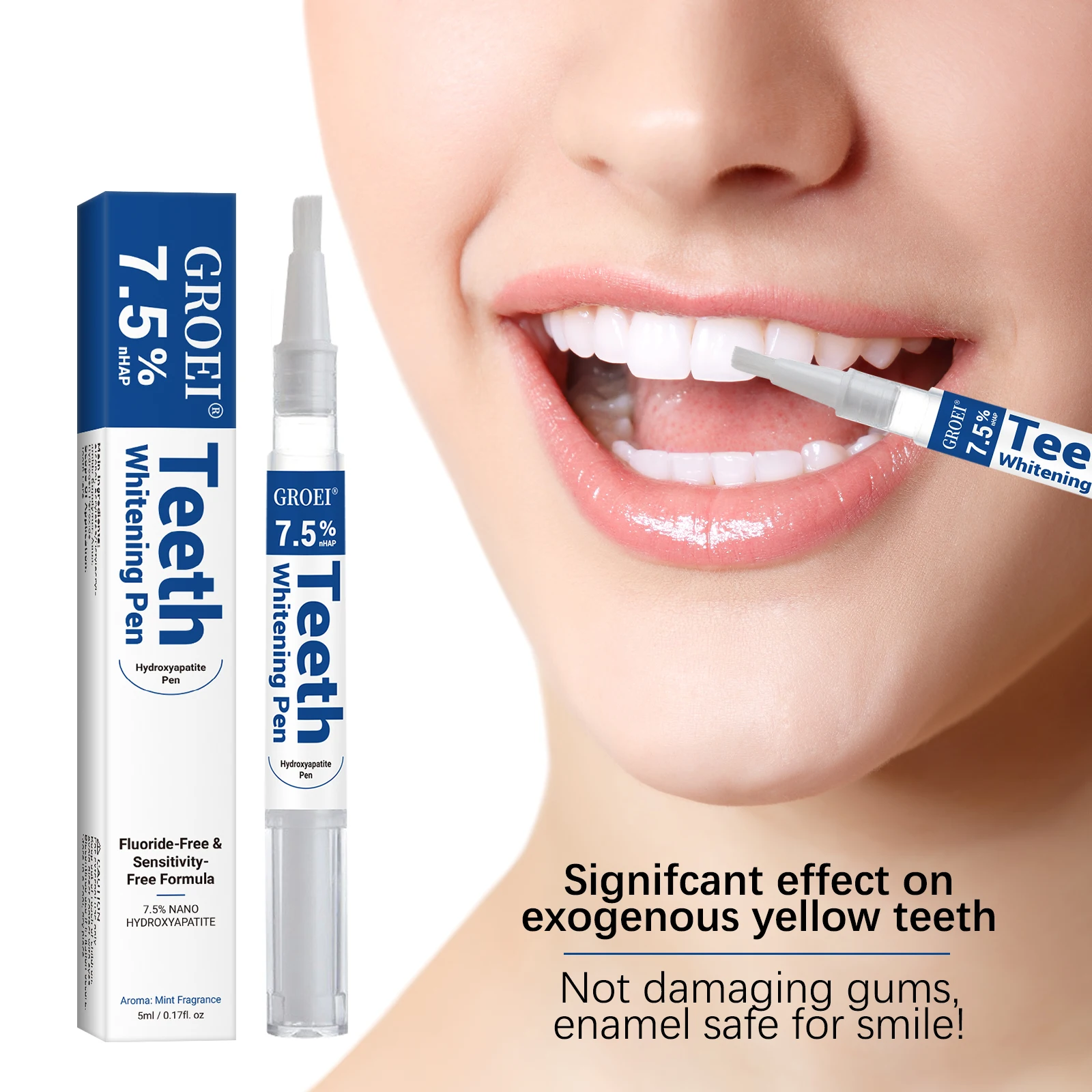 Teeth Whitening Remedies - ヒドロキシアパタイト歯のホワイトニングペンまばゆい白いステインリムーバージェルペン口腔健康クリーニング明るく笑顔歯の衛生ケア