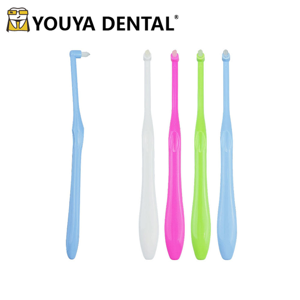 Teeth Whitening With Braces - 4 個矯正シングルヘッド歯間ブラシ歯ブラシ小さなヘッド軟毛矯正歯ブレース口腔ケアデンタルフロス