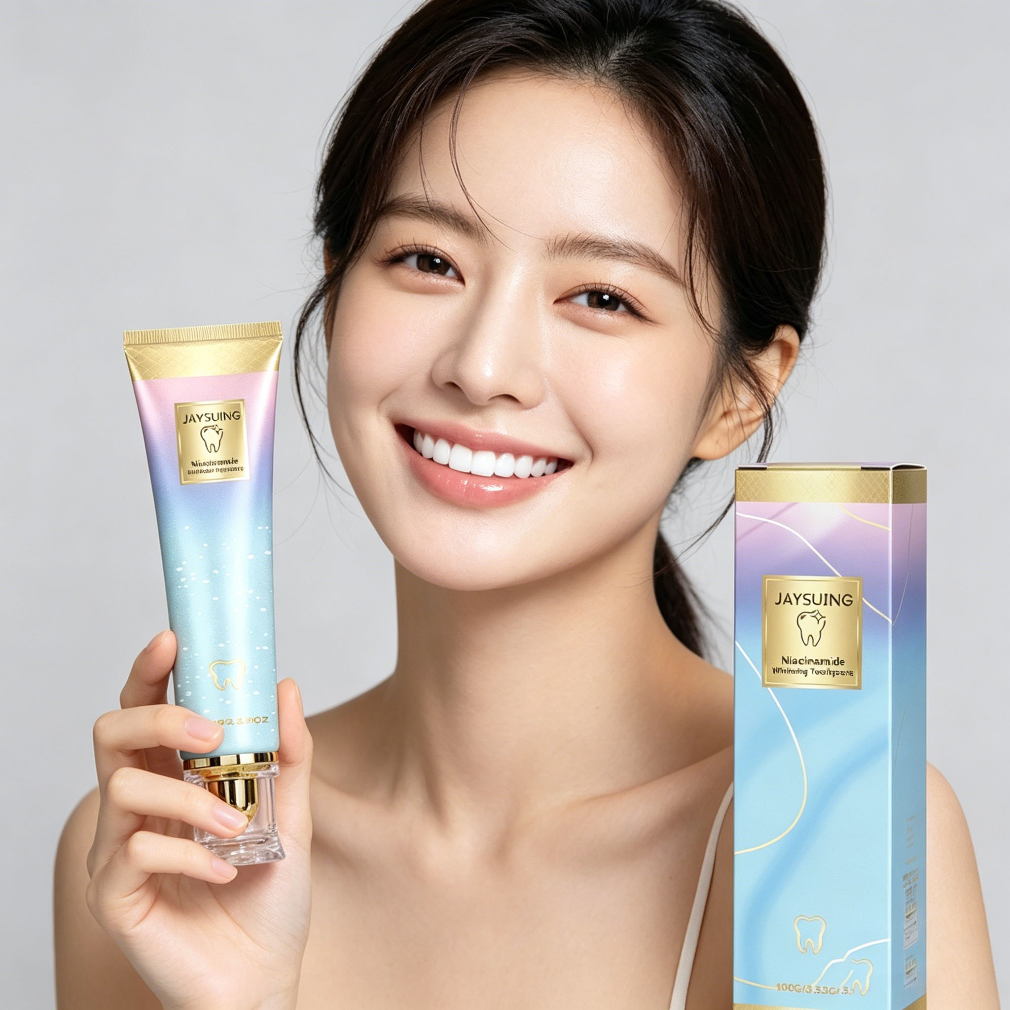 Teeth Whitening Yellow Teeth - ﻿ ナイアシンアミド配合ホワイトニング歯磨き粉 黄ばみ除去 口臭軽減 歯茎ケア 口臭爽快