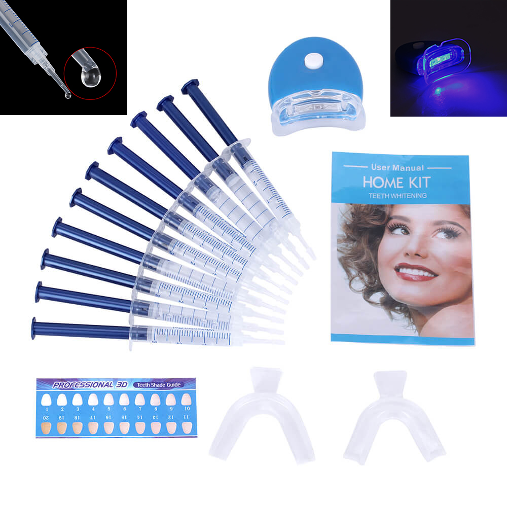 Teeth Whitening Led Kit - 1 セット歯のホワイトニング 44% 過酸化物歯科漂白システム口腔ケアジェルキット歯のホワイトナー新しい歯科白機器 LED ライト