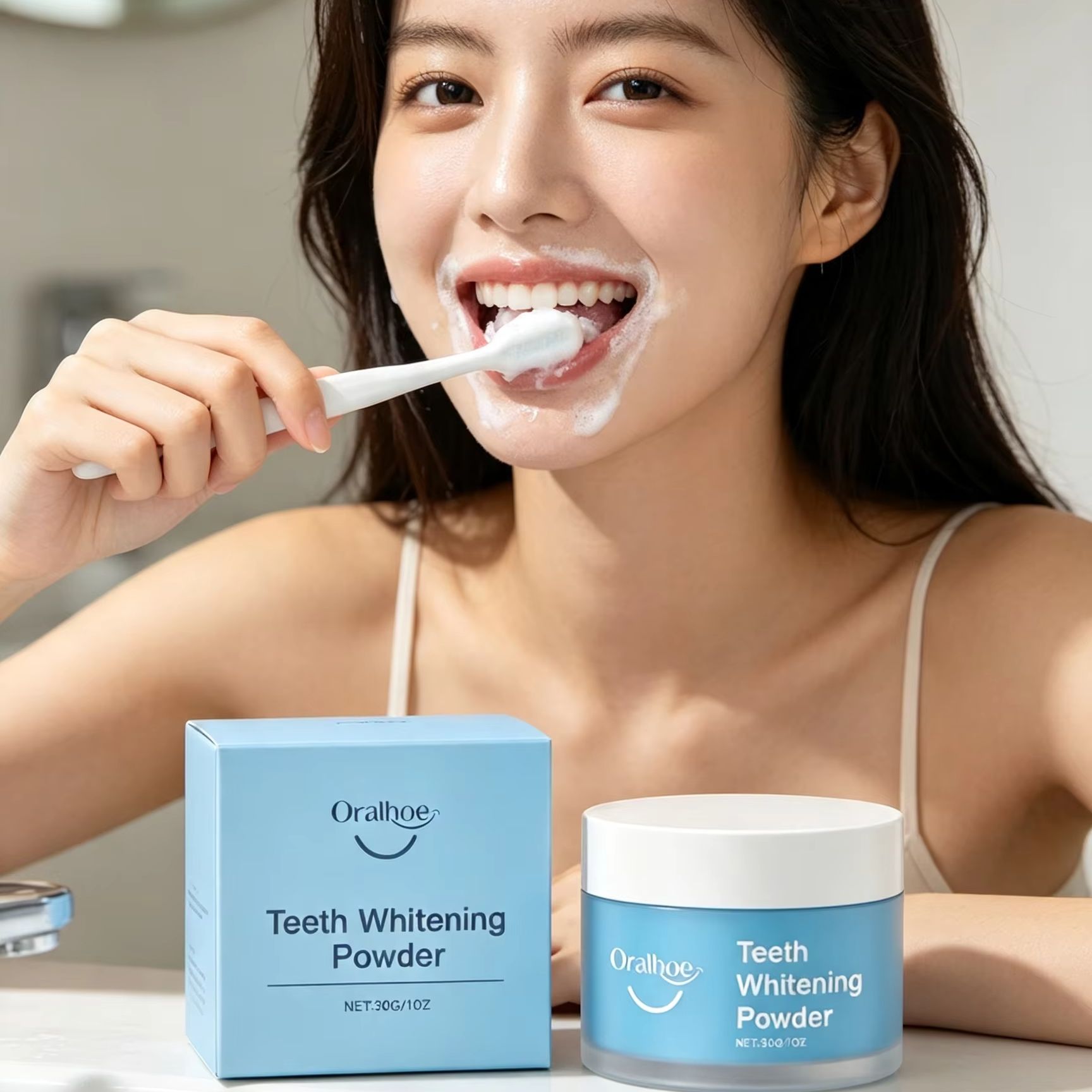 Teeth Whitening Remedies - オーラルホー歯磨きパウダー 歯の汚れ除去剤 ディープクリーニング フレッシュブレス プラク除去剤 デンタル歯のホワイトニングパウダー