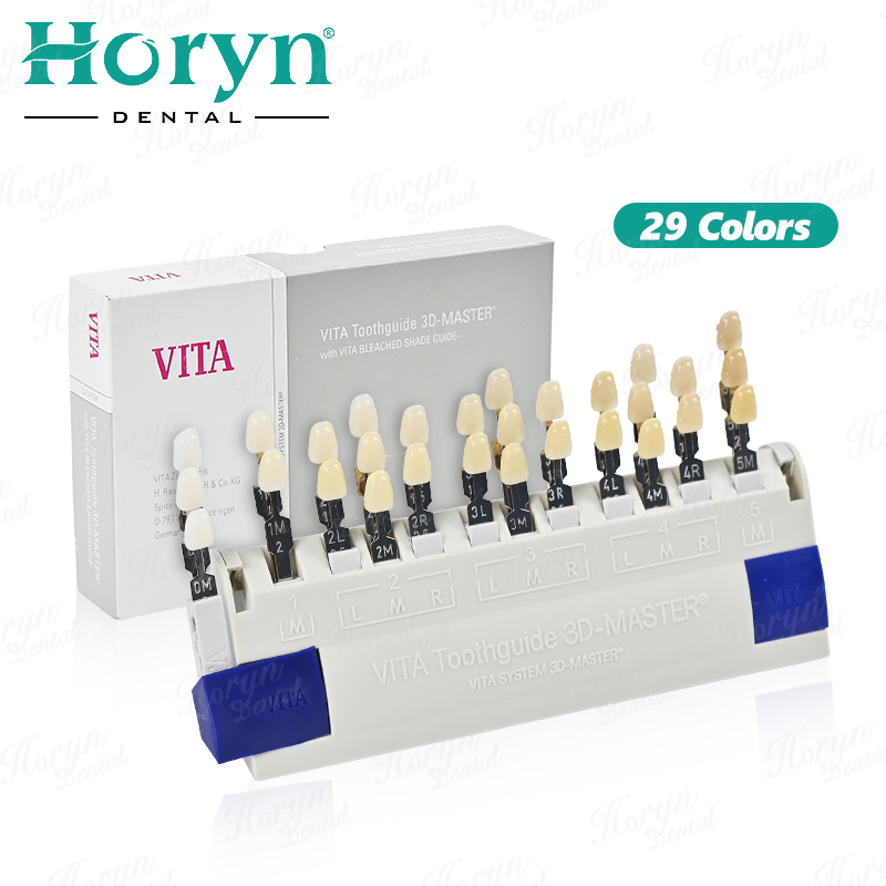 Teeth Whitening Shade Guide - Vita 3D マスター歯科ラボ漂白シェードガイド 29 色歯のホワイトニング比較歯ガイド歯科クリニック比色プレート