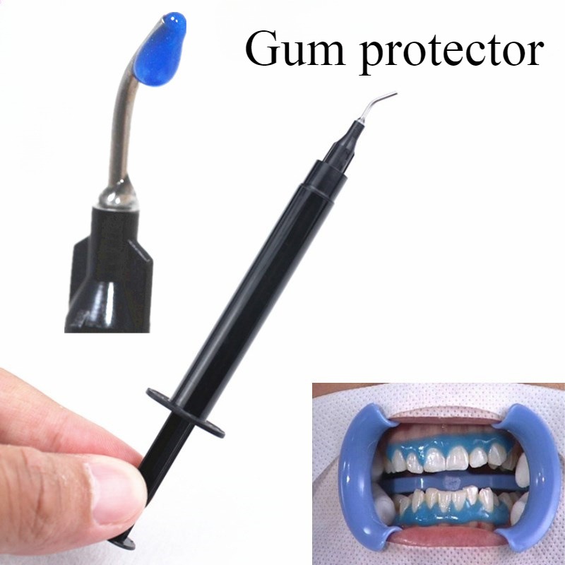 Teeth Whitening Uv - 1 個歯科用歯肉保護剤 UV 硬化性歯肉バリア樹脂ブルー急速硬化冷光ホワイトニング剤実験室消耗品