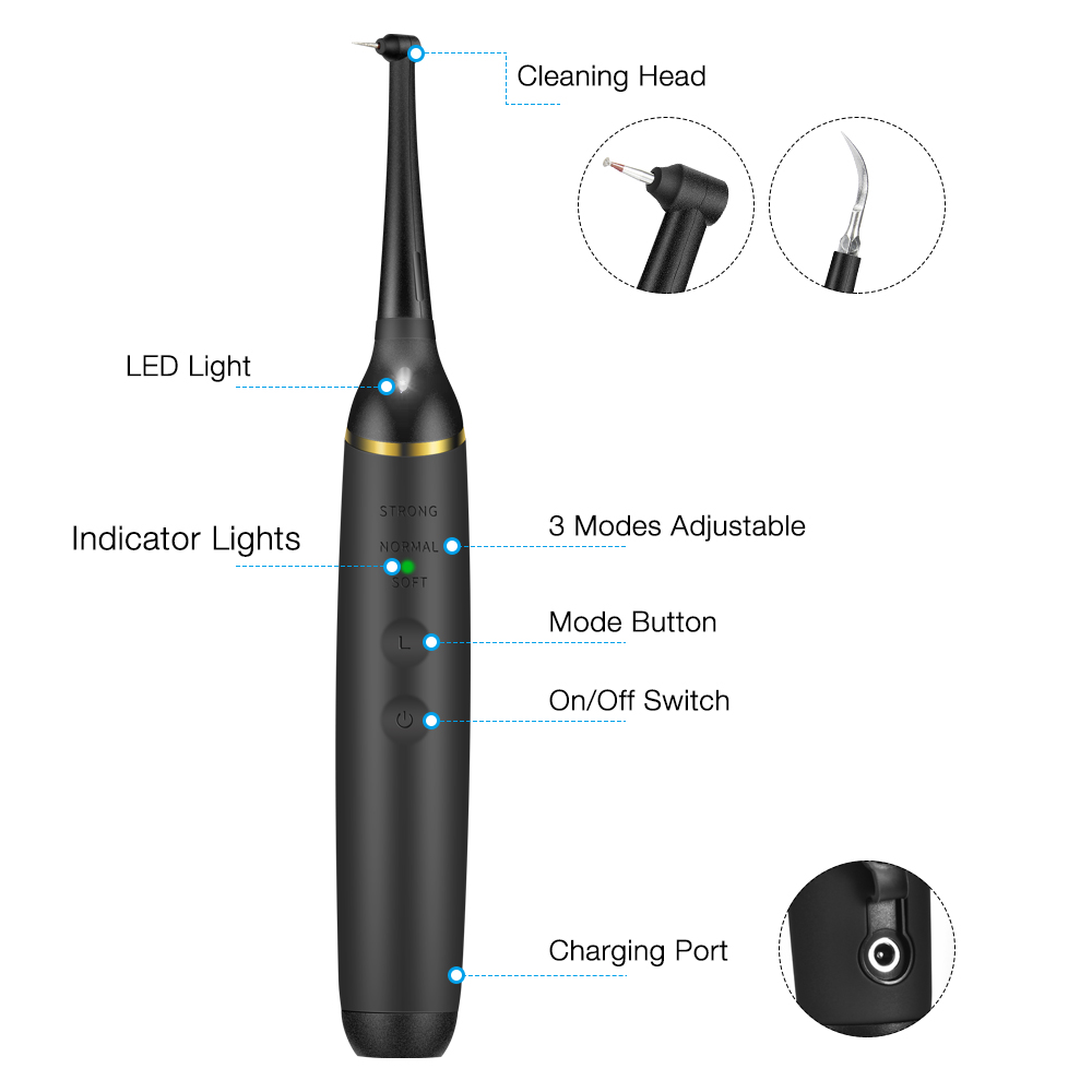 ポータブル電気音波歯石スケーラー,歯のホワイトニングキット, - Teeth Whitening Led Kit のレビューと価格