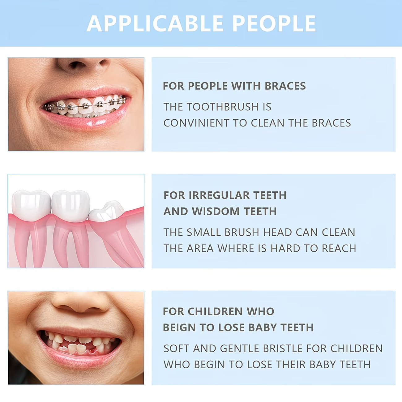 1/3pc 歯科矯正用歯ブラシ シングルタフテッド小型尖頭ヘ - Teeth Whitening With Braces のレビューと価格