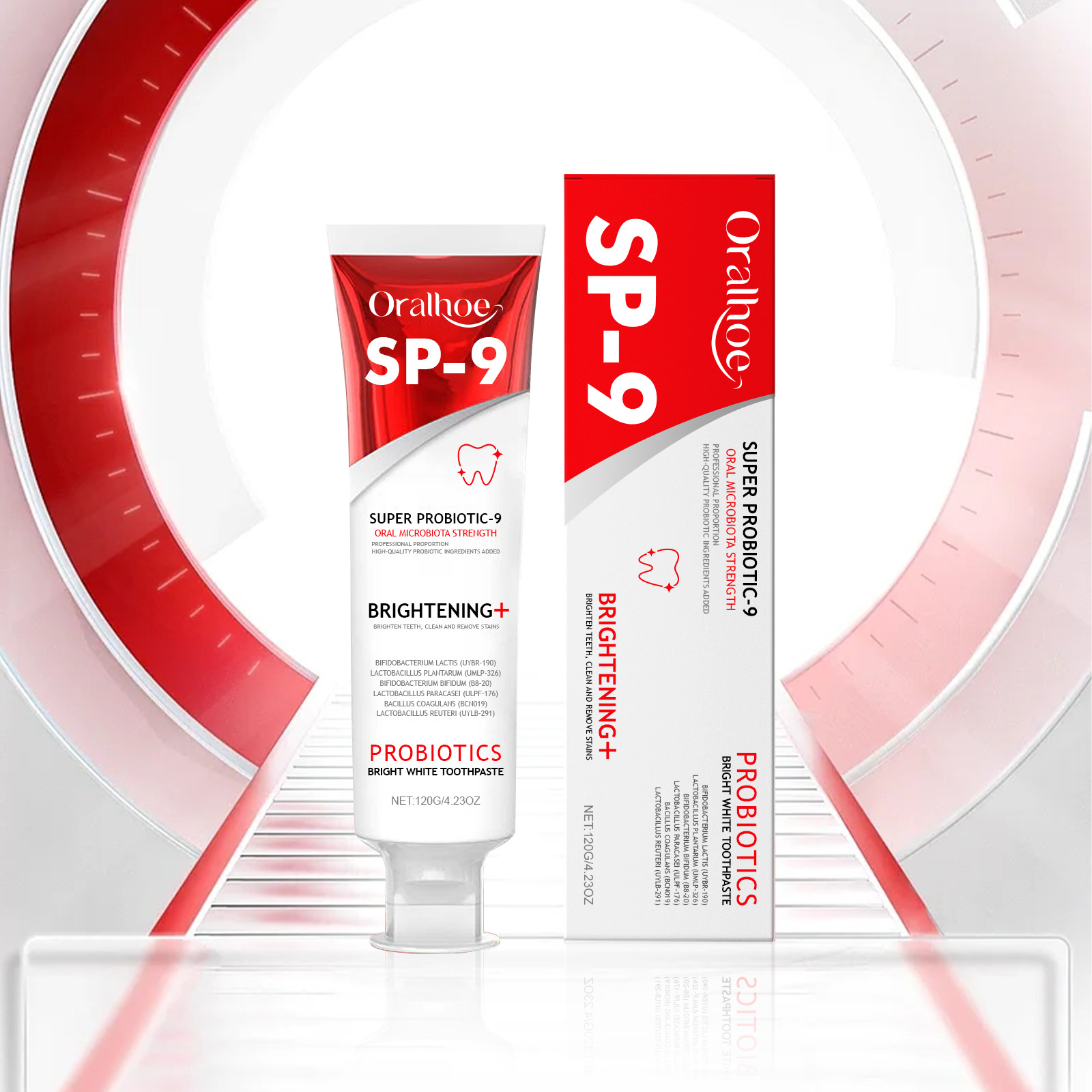 SP-9プロバイオティクス歯磨き粉、歯垢の汚れを除去し、黄ば - Teeth Whitening Yellow Teeth のレビューと価格