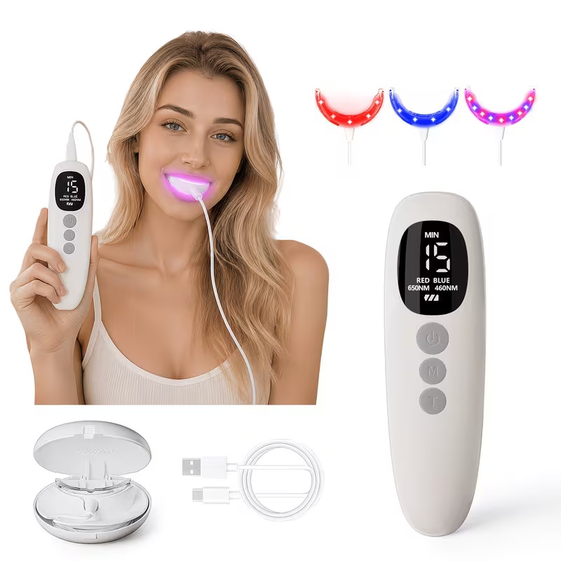 赤青光線療法歯のホワイトニングデバイス 650nm 460n - Teeth Whitening Led Kit のレビューと価格