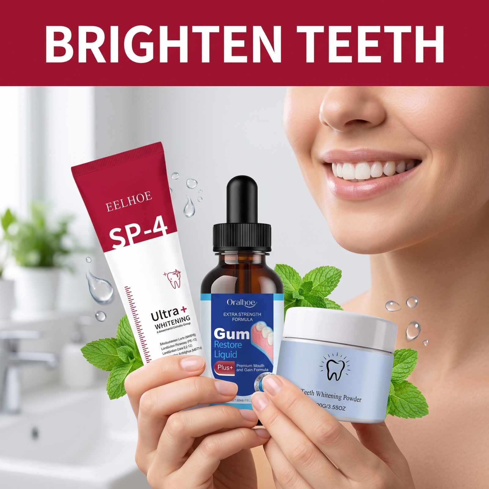 オーラルケアコンボセット ホワイトニング歯磨き粉 マウスウォ - Teeth Whitening Remedies のレビューと価格