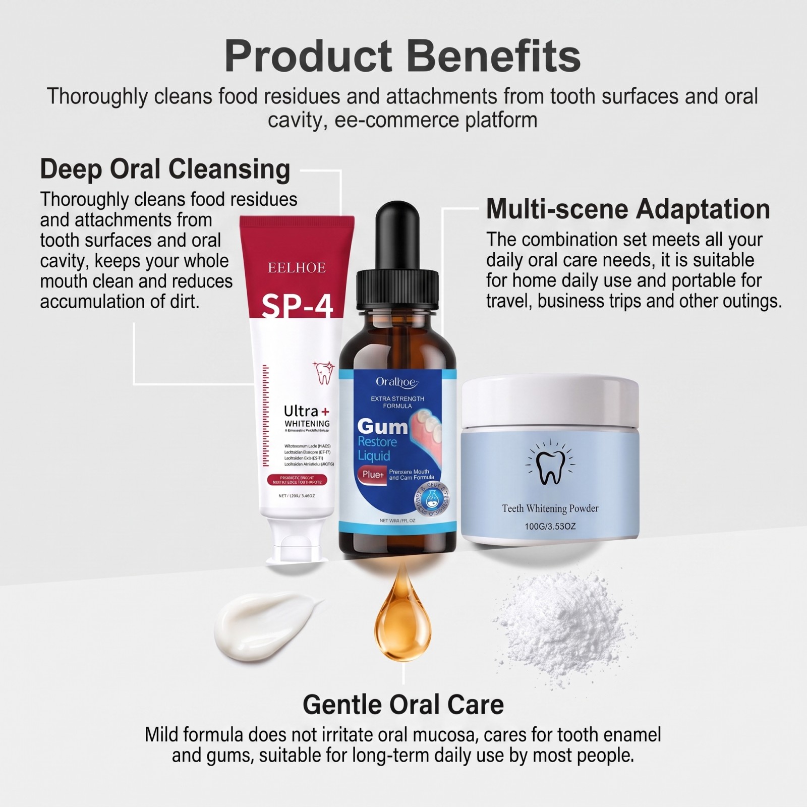 オーラルケアコンボセット ホワイトニング歯磨き粉 マウスウォ - Teeth Whitening Remedies のレビューと価格