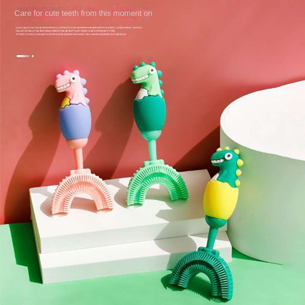 子供、子供のためのU字型シリコン歯ブラシ、歯のホワイトニング - Teeth Whitening Toothbrush のレビューと価格