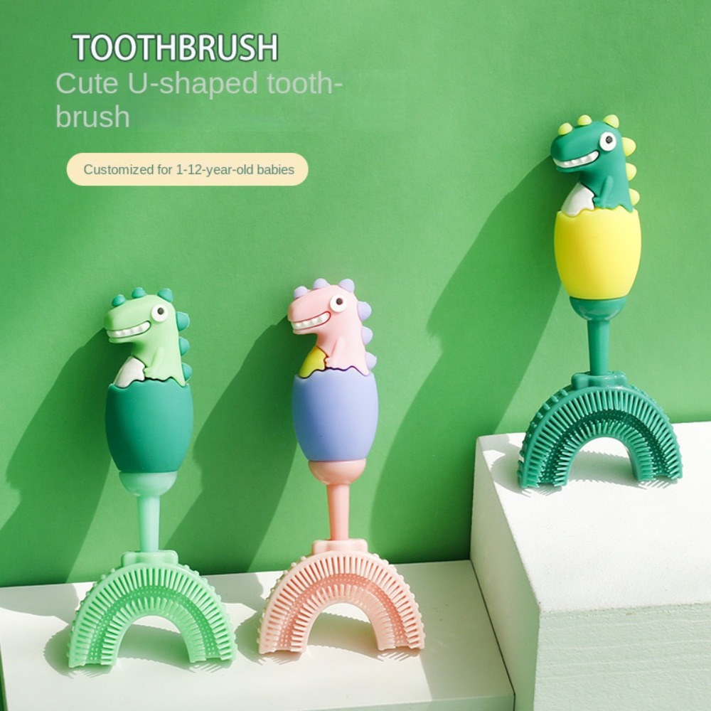 子供、子供のためのU字型シリコン歯ブラシ、歯のホワイトニング - Teeth Whitening Toothbrush のレビューと価格