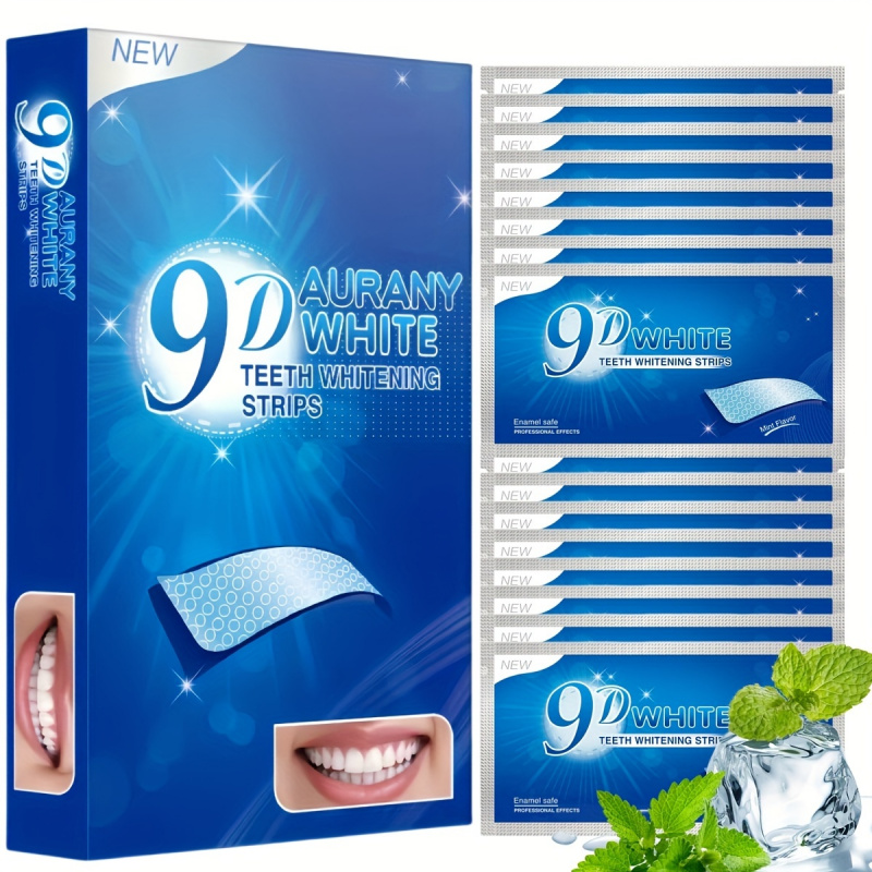 9D Aurany ホワイト歯ホワイトニング ストリップ 2 - Teeth Whitening Remedies のレビューと価格