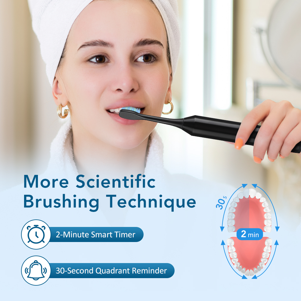 充電式電動歯ブラシ大人用 6 モードディープクリーニング歯の - Teeth Whitening Toothbrush のレビューと価格