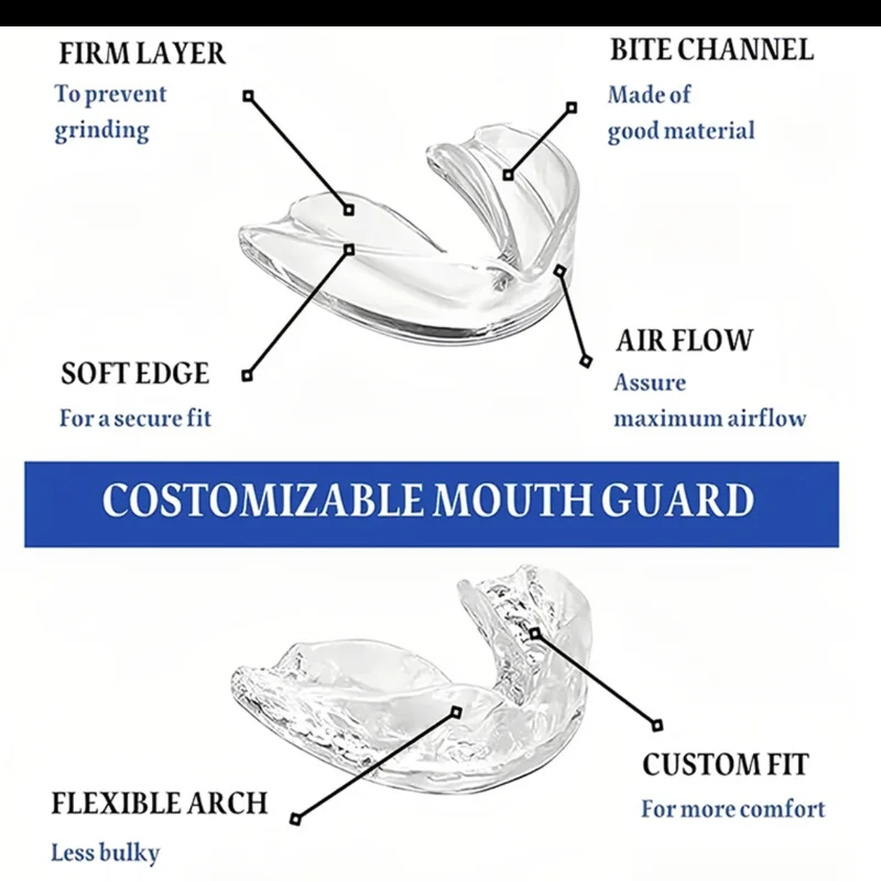 ベストセラー 4個入り/箱 歯ぎしり防止マウスガード 成形可 - Dental Guard Night のレビューと価格