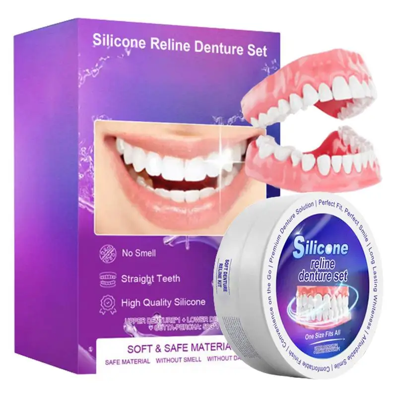 シリコーン義歯セットフィット一時的な矯正歯入れ歯偽の歯口腔衛 - Teeth Whitening With Braces のレビューと価格