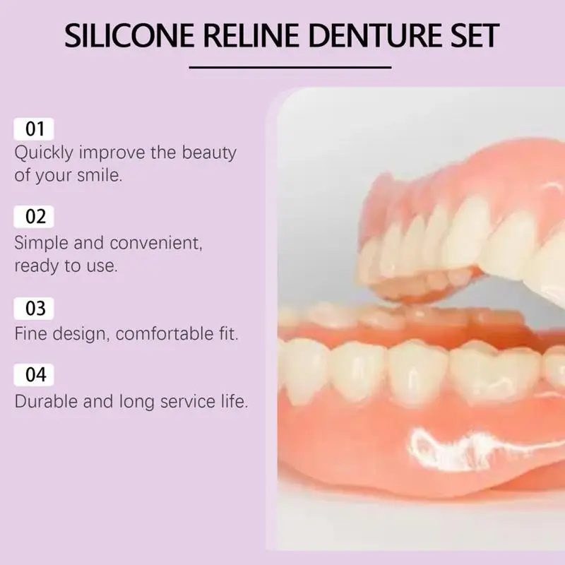 シリコーン義歯セットフィット一時的な矯正歯入れ歯偽の歯口腔衛 - Teeth Whitening With Braces のレビューと価格