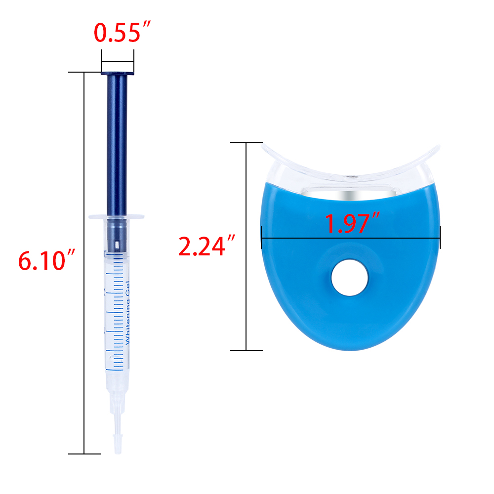 1 セット歯のホワイトニング 44% 過酸化物歯科漂白システ - Teeth Whitening Led Kit のレビューと価格