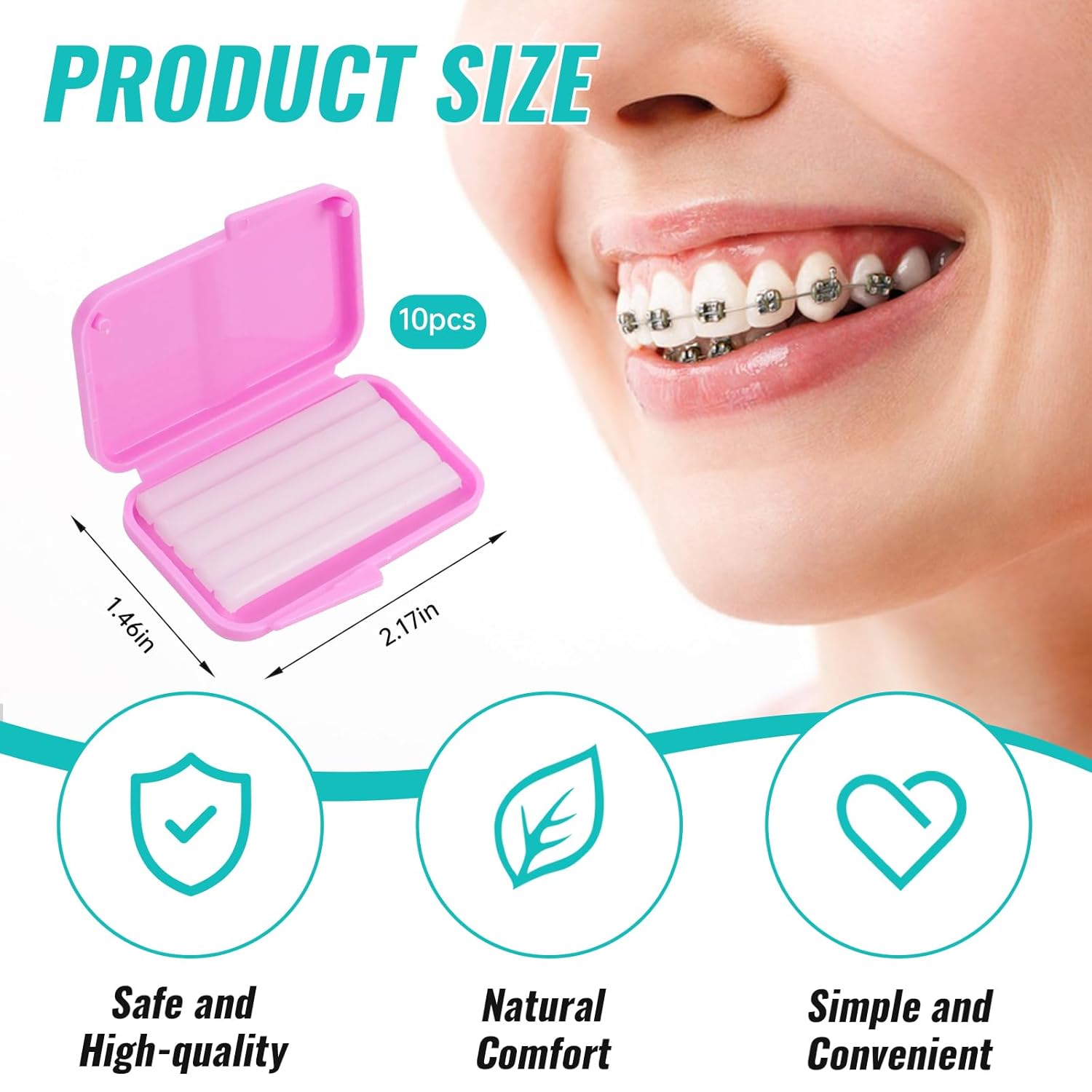 10 ボックス歯科矯正リリーフワックスブレース用歯茎刺激歯の - Teeth Whitening With Braces のレビューと価格
