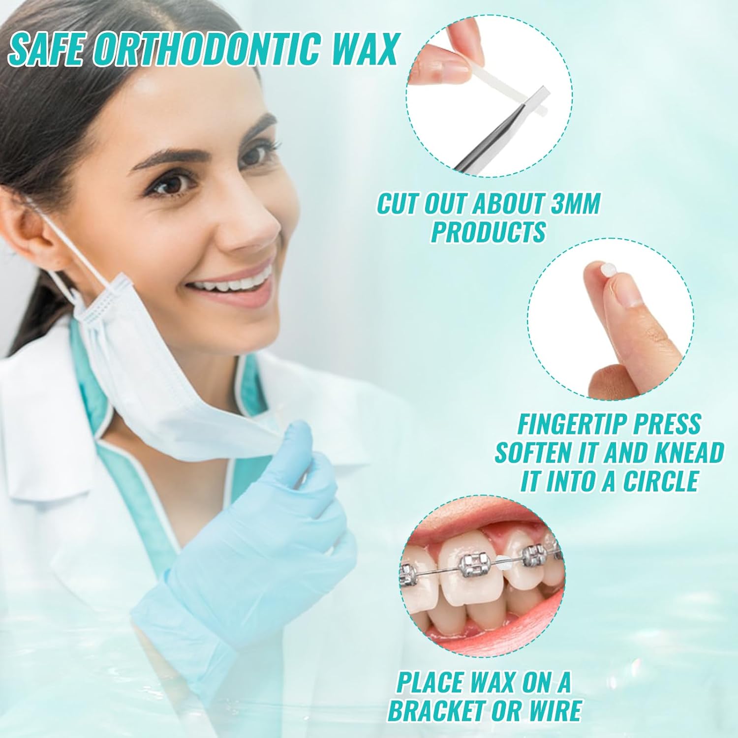 10 ボックス歯科矯正リリーフワックスブレース用歯茎刺激歯の - Teeth Whitening With Braces のレビューと価格