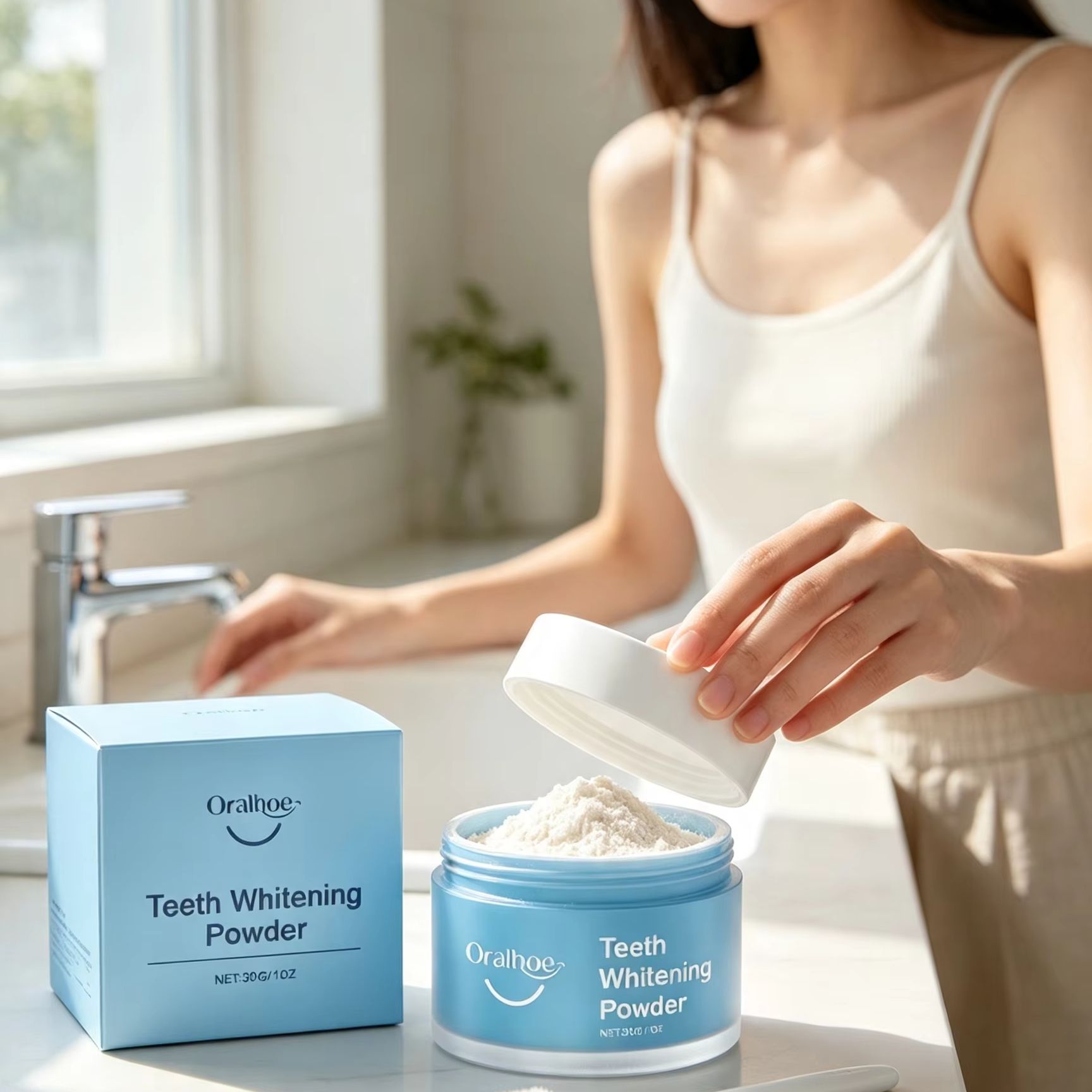 オーラルホー歯磨きパウダー 歯の汚れ除去剤 ディープクリーニ - Teeth Whitening Remedies のレビューと価格