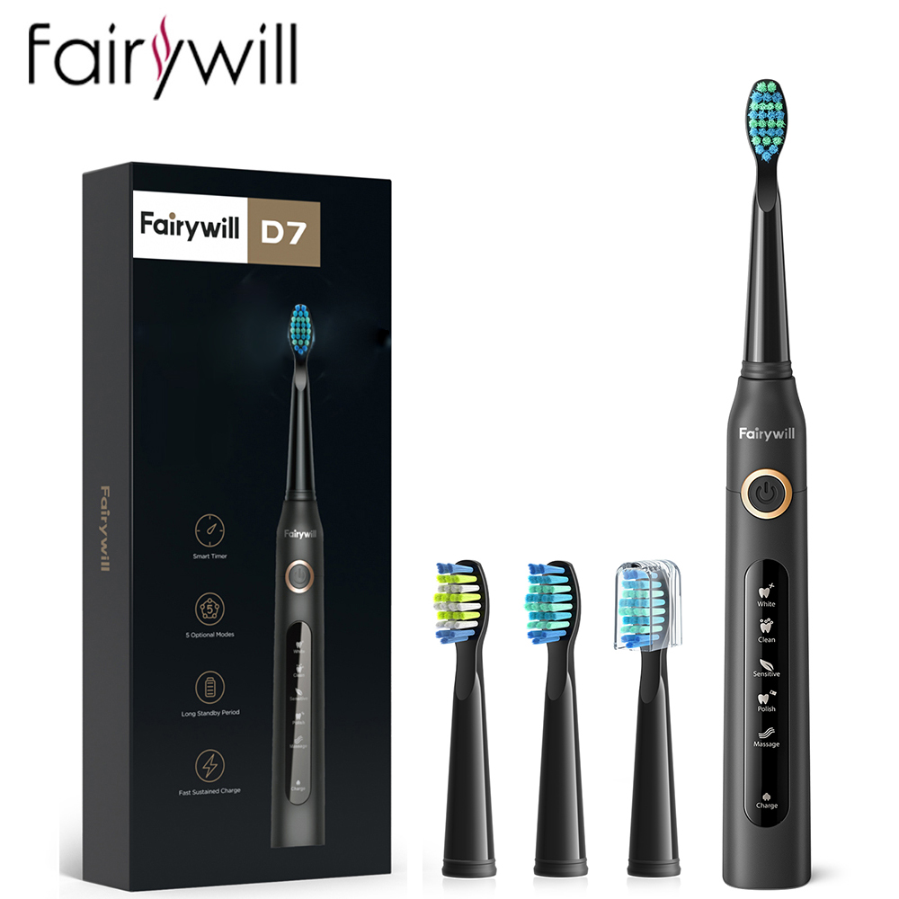 Fairyill電動音波歯ブラシUSB充電FW-507充電式 - Teeth Whitening Toothbrush のレビューと価格