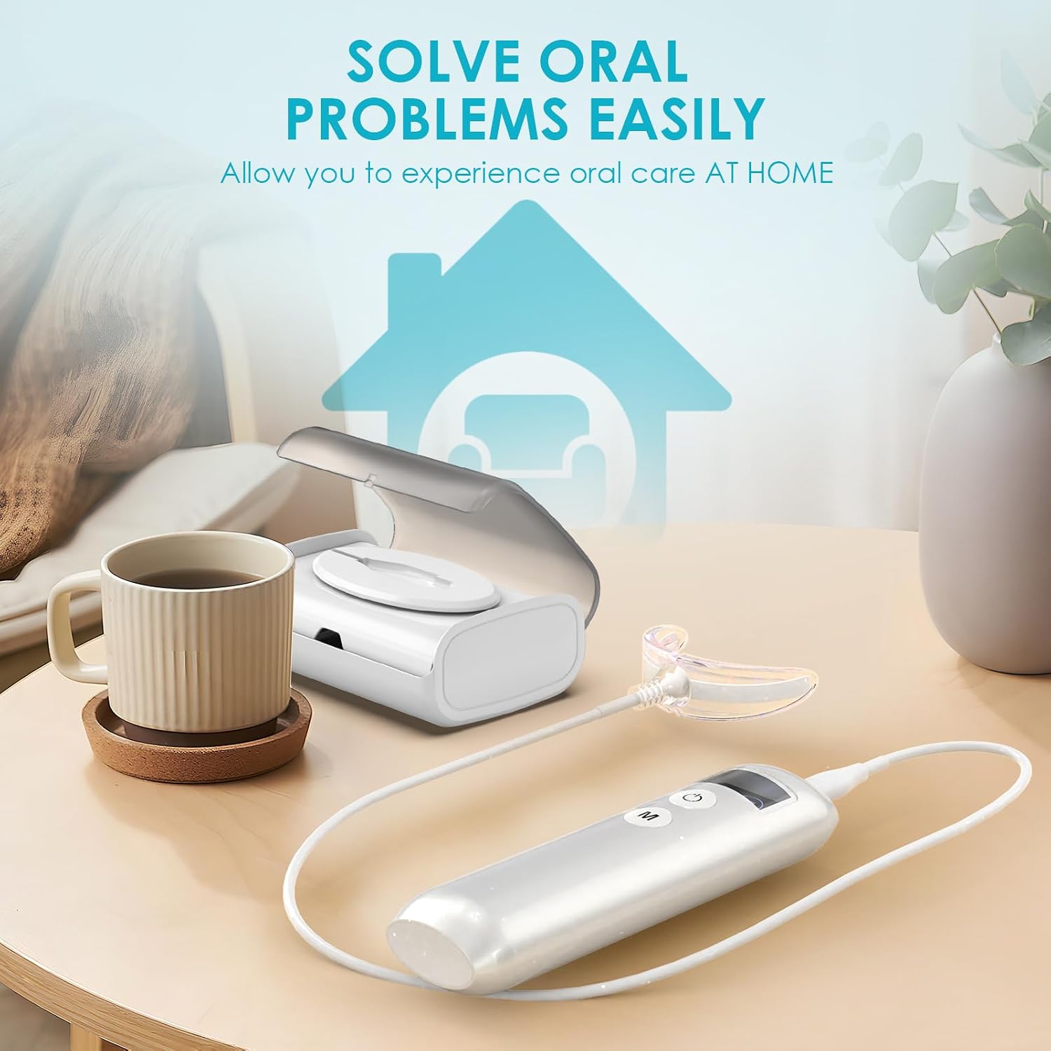 歯のホワイトニング促進器 16 LED赤青光増強ライトトレイ - Teeth Whitening Led Kit のレビューと価格