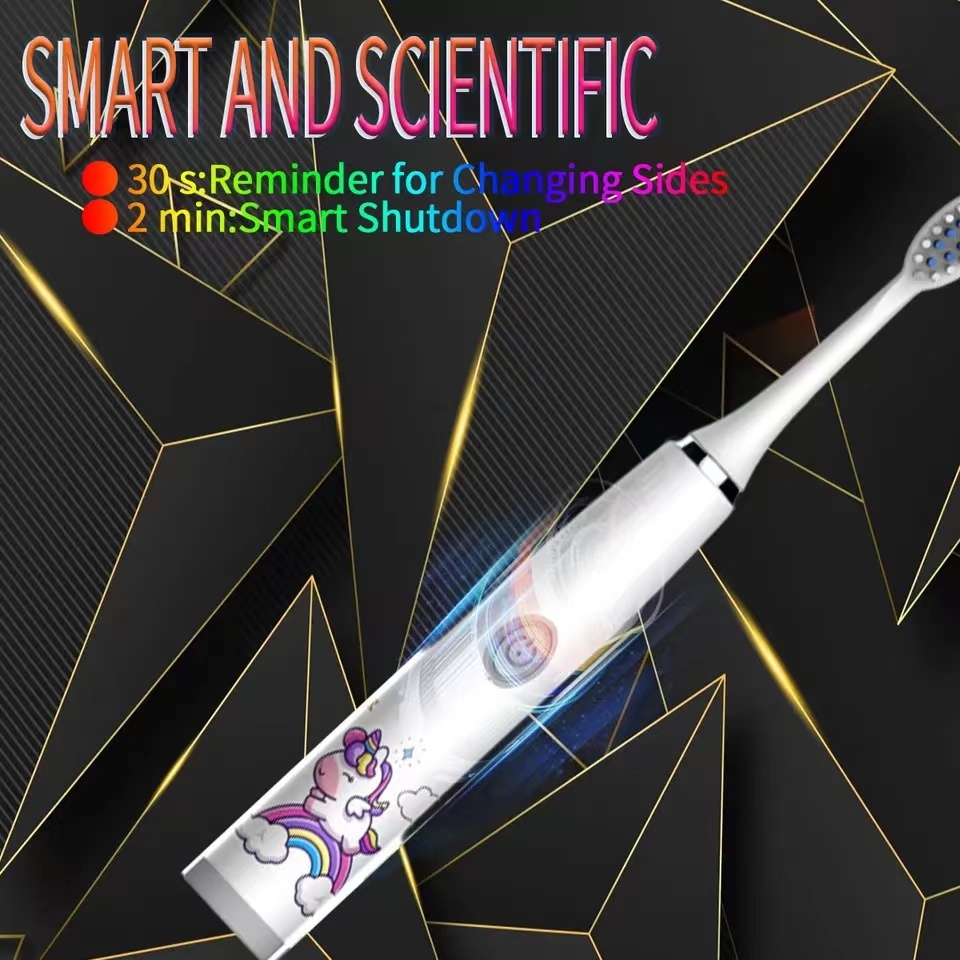 子供ソニック電動歯ブラシカラフルな漫画子供のための充電式ソフ - Teeth Whitening Toothbrush のレビューと価格