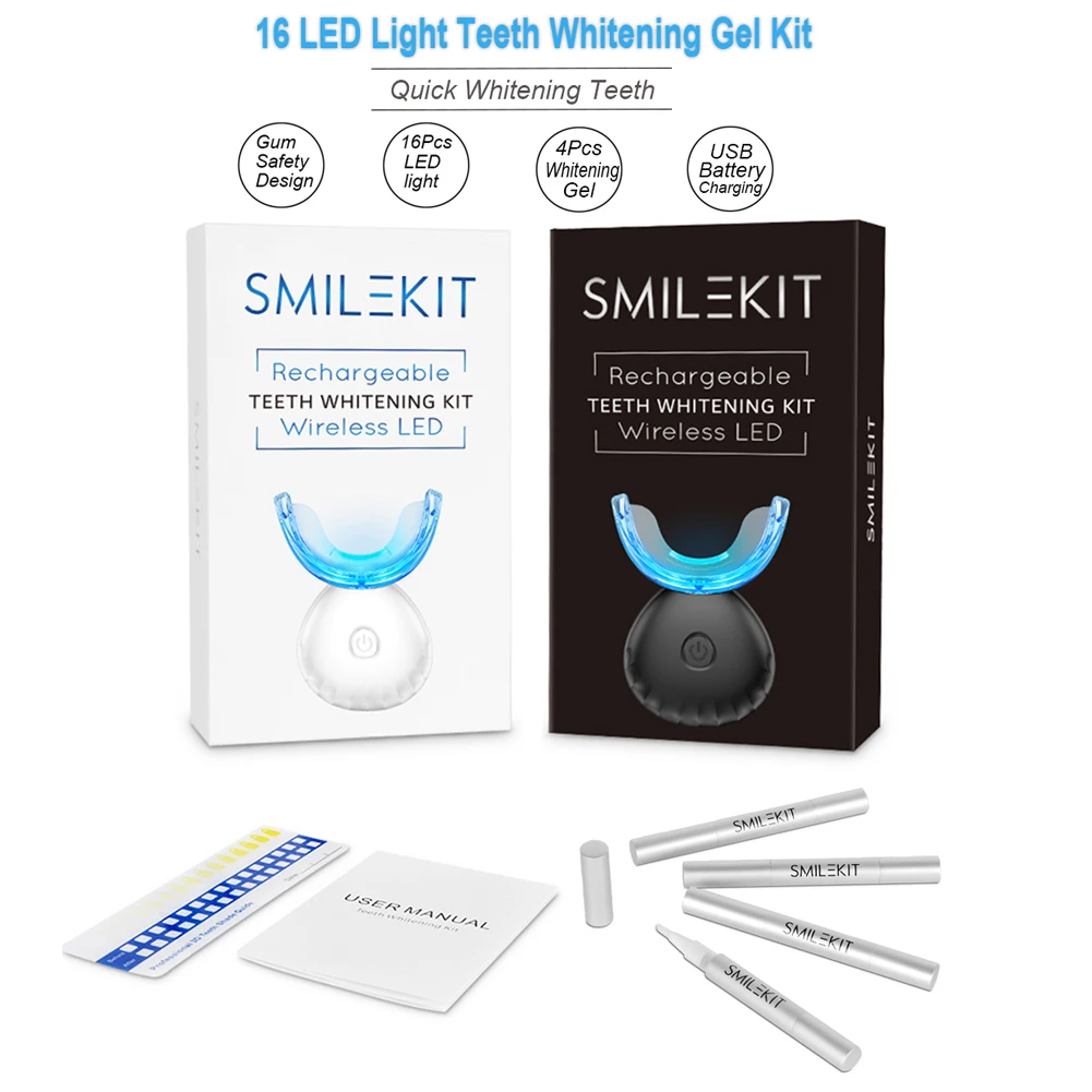 歯科歯ホワイトニングキットミニ 16 LED コールドライト - Teeth Whitening Led Kit のレビューと価格