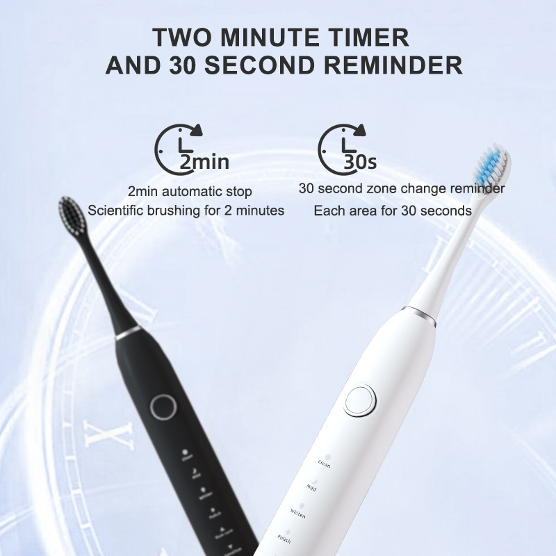 6 モード電動音波歯ブラシ USB 充電式大人用超音波歯ブラ - Teeth Whitening Toothbrush のレビューと価格