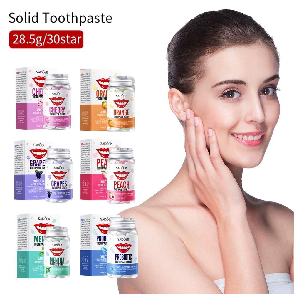 ミント固体歯磨き粉タブレットミントフレーバー歯息マウスウォッ - Teeth Whitening Remedies のレビューと価格