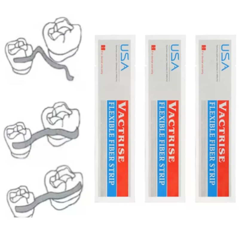 1Pc 歯科用柔軟なファイバーストリップガラススプリント緩歯 - Teeth Whitening Strips Lumineux のレビューと価格